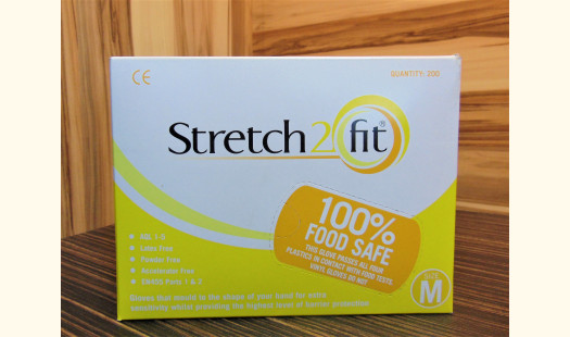 Stretch2Fit Latex-Free Unpowdered Gloves - Medium Yellow - 200 Pack